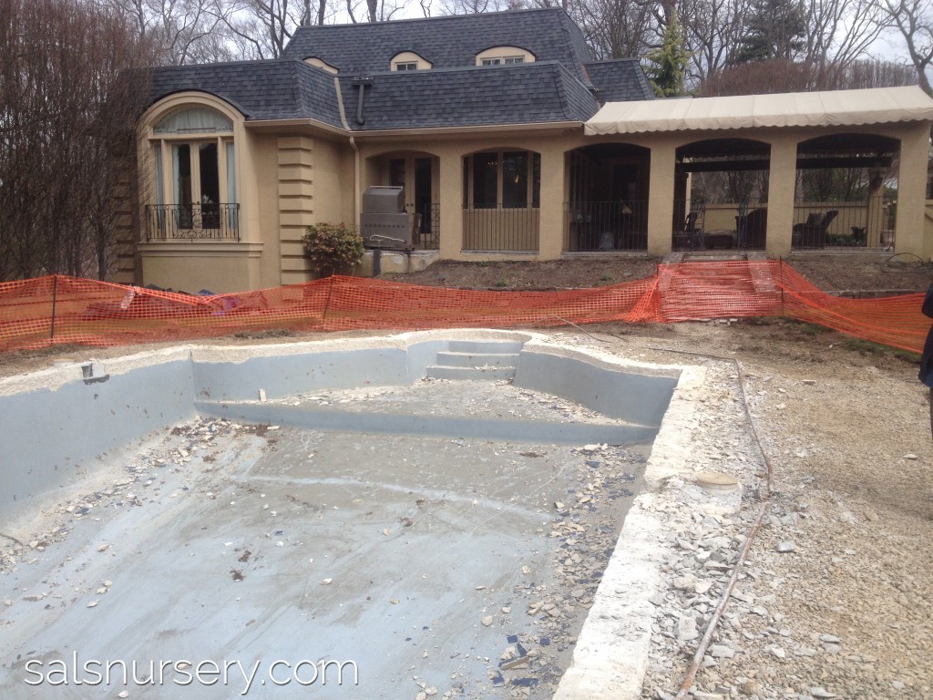 Construction of a pool