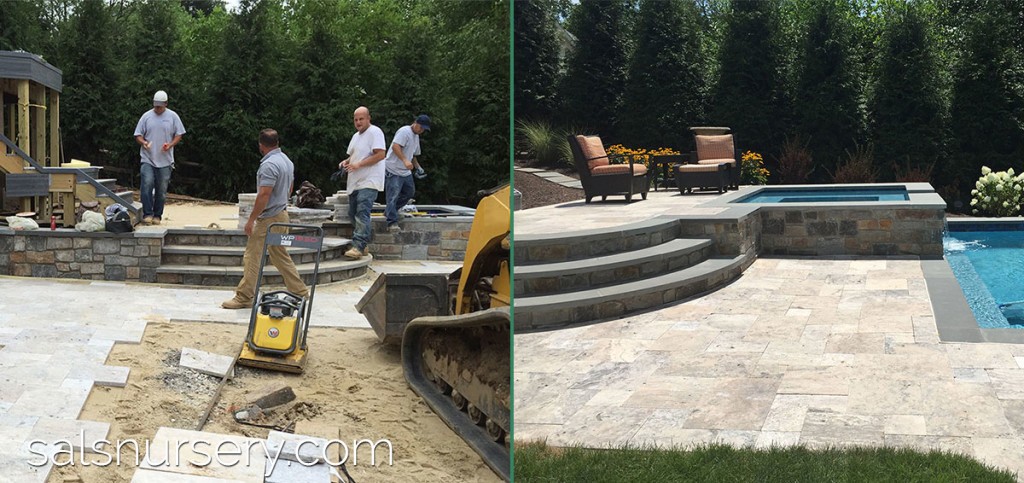 Modern Pool Deck Before and After